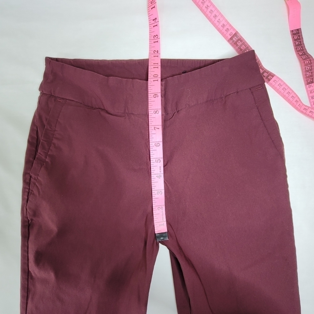 Worthington High Rise Skinny stretch Burgundy Dress Pants Women's Size 6 - Picture 9 of 13